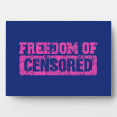 言論の自由もそうでないかもしれない フォトプラーク (正面)