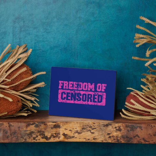 言論の自由もそうでないかもしれない フォトプラーク (側面)