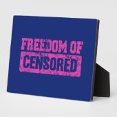 言論の自由もそうでないかもしれない フォトプラーク (側面)