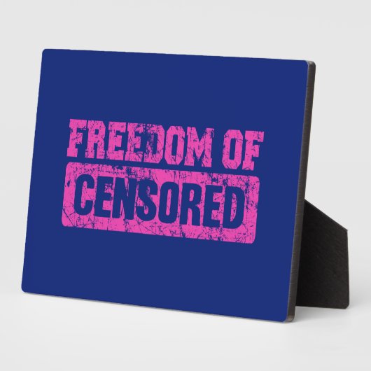 言論の自由もそうでないかもしれない フォトプラーク (側面)