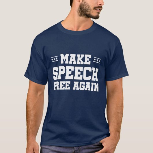 言論の自由を取り戻そう Tシャツ (正面)