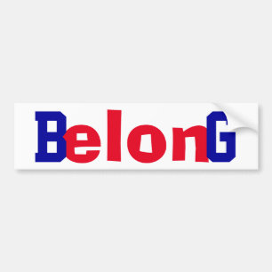 言論の自由を支持するB-elon-g バンパーステッカー