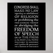 言論の自由文字 ポスター (正面)