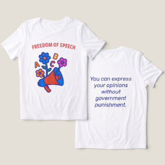 言論の自由:あらゆる声の開花 トライブレンドTシャツ