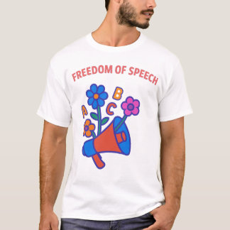 言論の自由:あらゆる声の開花 Tシャツ