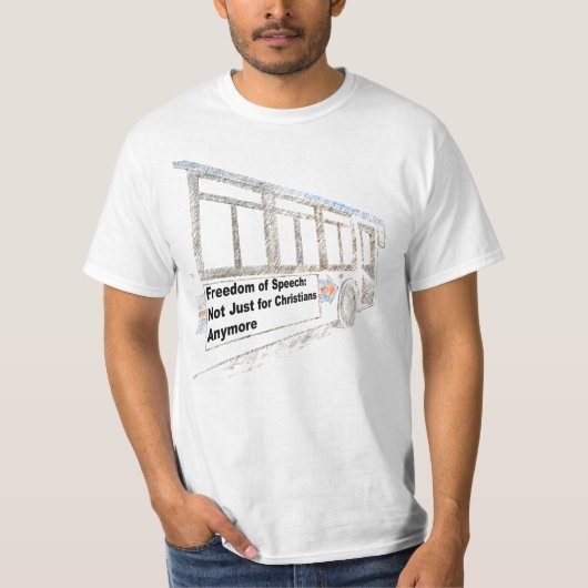 言論の自由: ちょうどクリスチャンのために Tシャツ (正面)