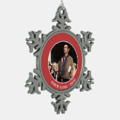 言論の自由 スノーフレークピューターオーナメント (左)