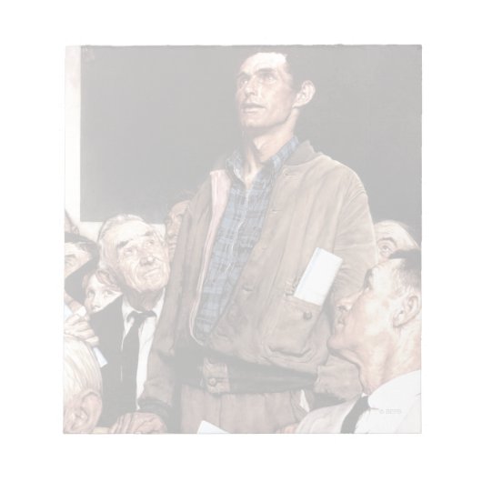 言論の自由 ノートパッド (正面)