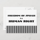 言論の自由 ポストカード (正面/裏面)