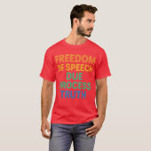 言論の自由 正当な手続き 真実 Tシャツ (正面フル)