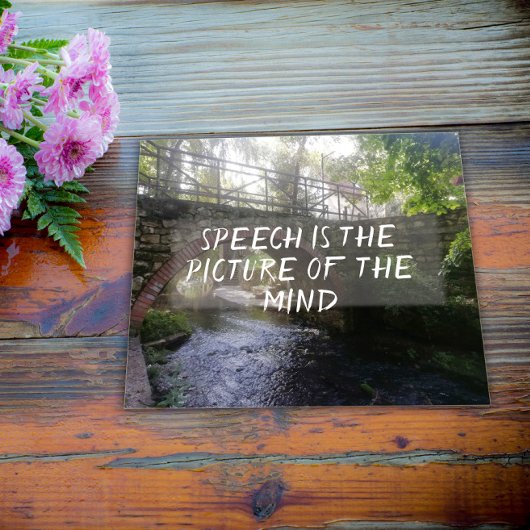 言論は心の諺の写真 ポスター