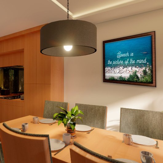 言論は心の諺の写真 ポスター