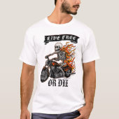 言論は自由であるかもしれない嘘は自由おもしろいな言論ではない Tシャツ (正面)