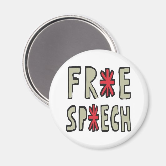 言論 マグネット (正面/裏面)