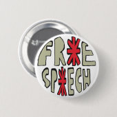 言論 缶バッジ (正面&裏面)