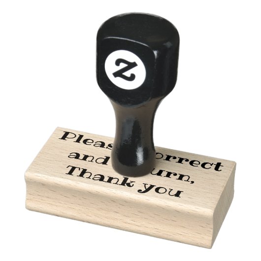 訂正して返感謝していして ラバースタンプ (スタンプ)