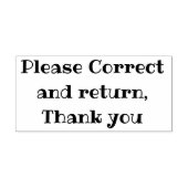 訂正して返感謝していして ラバースタンプ (インプリント)