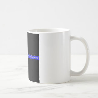 訂正の有刺鉄線のブルーライン コーヒーマグカップ