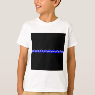 訂正の有刺鉄線のブルーライン Tシャツ