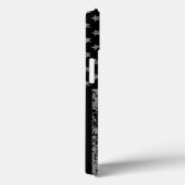 訂正オフィサー薄い灰色ライン米国国旗 Case-Mate iPhoneケース (裏面 / 右)