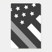 訂正オフィサー黒灰色フラグ投稿ノート ポストイット (正面)