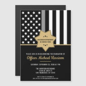 訂正役員卒業パーティーフラグ マグネット招待状 (正面/裏面)