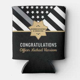 訂正役員卒業パーティーフラグ 缶クーラー