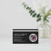 訂正役員法執行ロゴカスタムの作成 名刺 (スタンド正面)