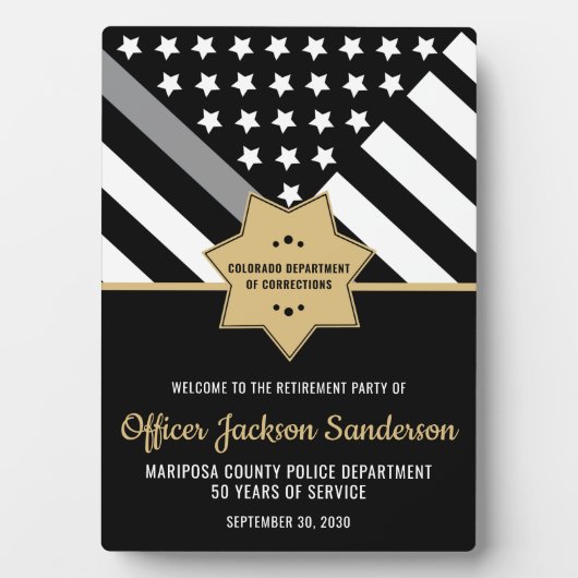 訂正役員退職パーティー銀線 フォトプラーク (正面)