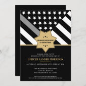 訂正役員退職パーティー銀線 招待状 (正面/裏面)