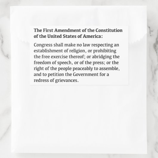 訂正権 長方形シール (バッグ)