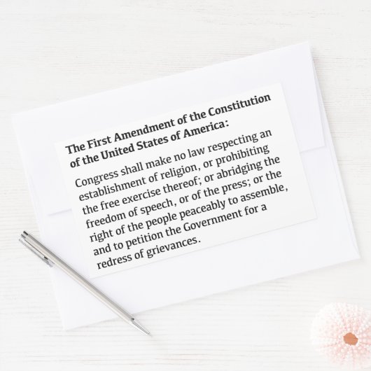 訂正権 長方形シール (封筒)