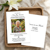 訃報と葬儀案内(写真付き) 招待状