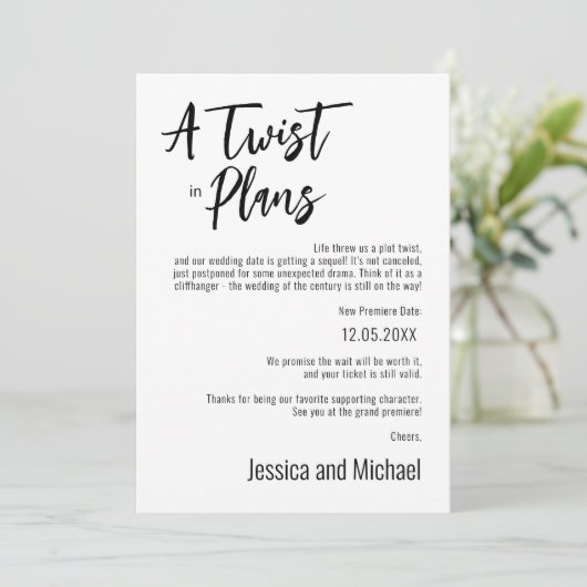 💍計おもしろい画のエレガントミニマル変更 セーブザデート (スタンド正面)