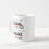 計おもしろい画の欠如 コーヒーマグカップ (正面左)