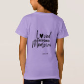 計り知れないほどの愛 Tシャツ (裏面)
