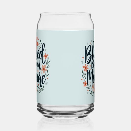 計り知れない祝福 インスピレーション フラワールアート ガラス缶 (左)