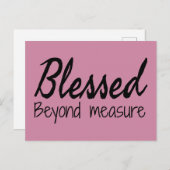 計り知れない祝福 ポストカード (正面/裏面)