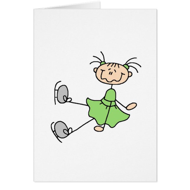 計器飛行証明のアイススケートの女の子 (正面)