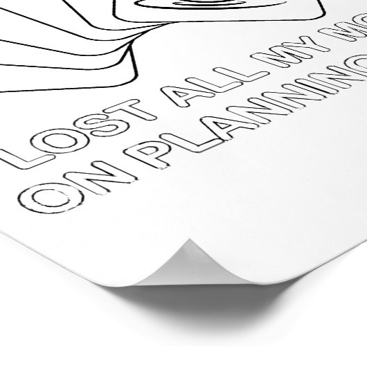 計失った画トランプのポーカー ポスター (角)