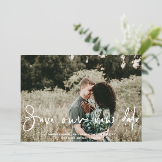 計救画カードの新しい結婚日付変更 セーブザデート (スタンド正面)