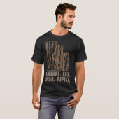 計測カット誓約リピート面白いエスカベーター少年スイーツ Tシャツ (正面フル)