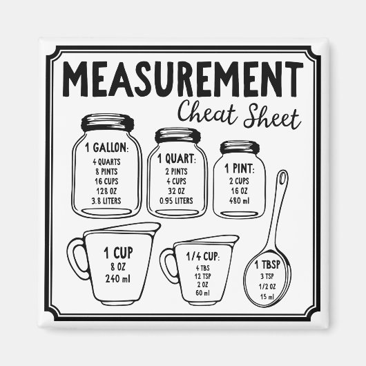 計測用チートシート マグネット (正面)