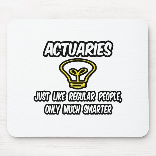 計理人…普通の人だけ頭が切れる マウスパッド (正面)