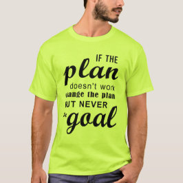 計画がうまくいかないときは計画を変えろ Tシャツ