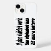 計画が機能しないやる気を起こさせる引用文 Case-Mate iPhoneケース (裏面)