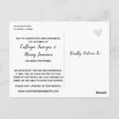 計画きらめくの紫式変更が延期結婚へ ポストカード (裏面)