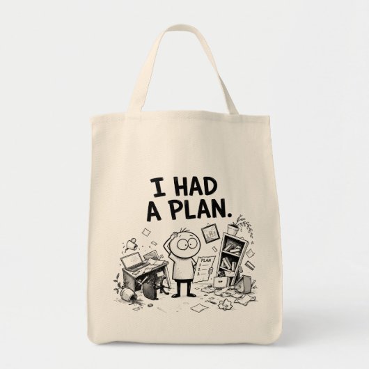 計画していたのに Funny Tote Bag トートバッグ (正面)