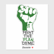 計画に立ち向かうデミックカスタムカットシール