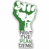 計画に立ち向かうデミックカスタムカットシール シール (正面)